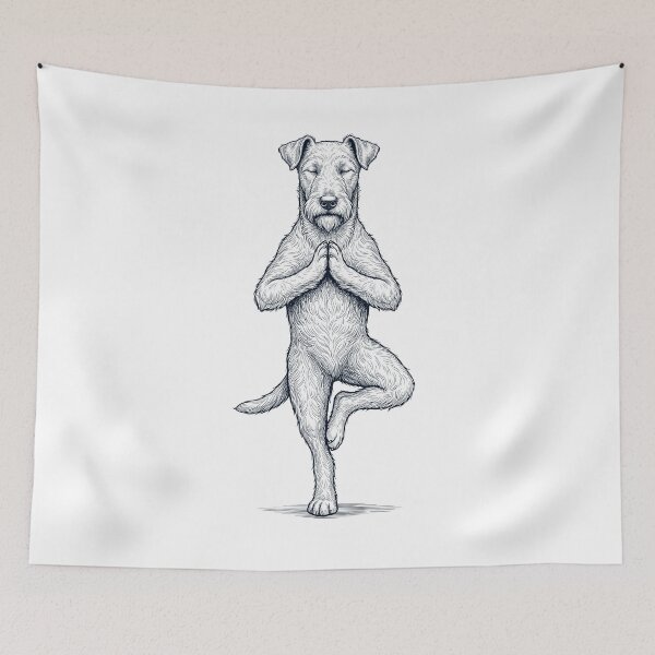 Item preview, Vintage Irish Terrier Yoga Tree Pose Dog Mom Lover designed and sold by TerryConnells.