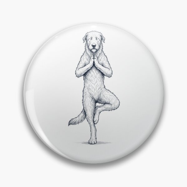 Item preview, Vintage Irish Wolfhound Yoga Tree Pose Dog Mom Lover designed and sold by TerryConnells.