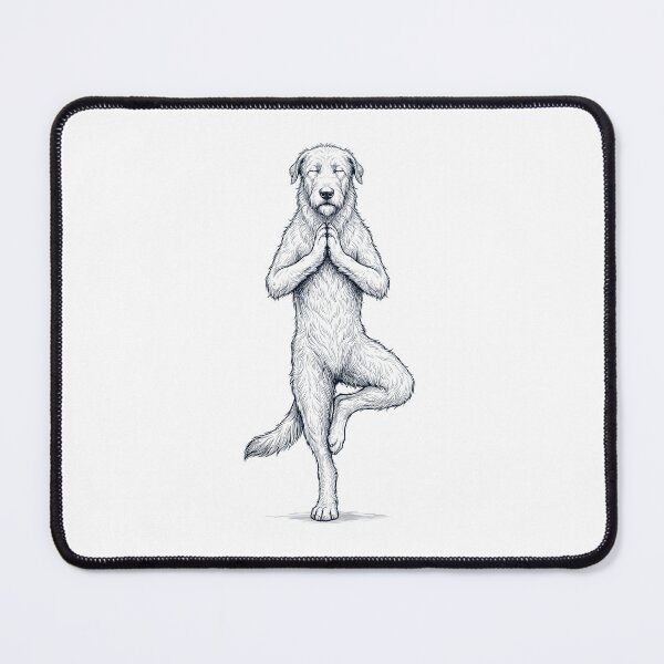 Item preview, Vintage Irish Wolfhound Yoga Tree Pose Dog Mom Lover designed and sold by TerryConnells.