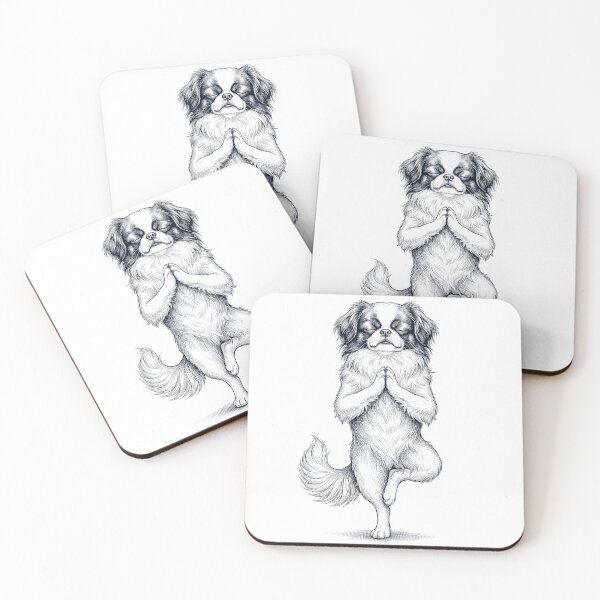 Item preview, Vintage Japanese Chin Yoga Tree Pose Dog Mom Lover designed and sold by TerryConnells.