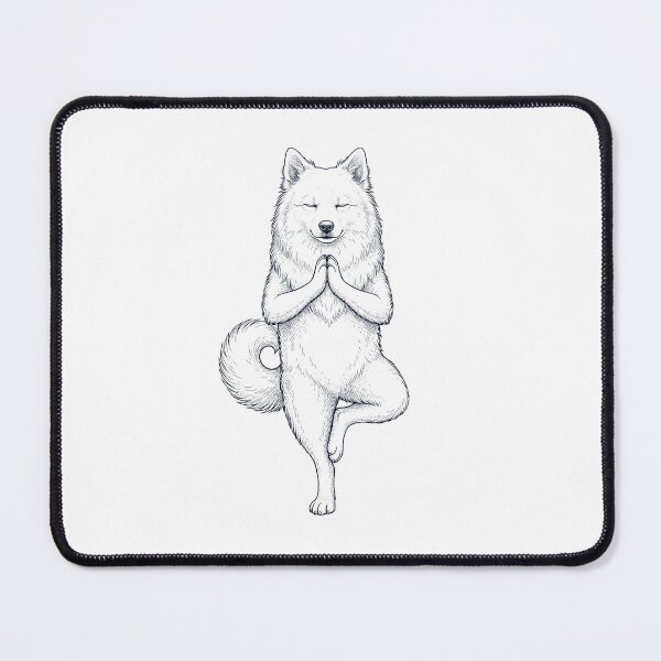 Item preview, Vintage Japanese Spitz Yoga Tree Pose Dog Mom Lover designed and sold by TerryConnells.