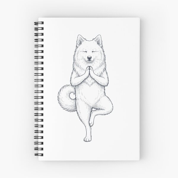 Item preview, Vintage Japanese Spitz Yoga Tree Pose Dog Mom Lover designed and sold by TerryConnells.
