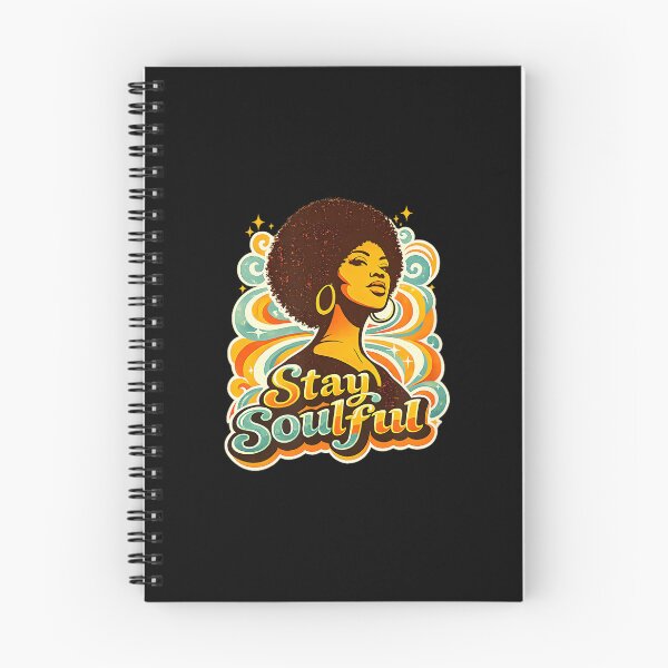 Item preview, Stay Soulful Retro Afro Portrait with Psychedelic Patterns designed and sold by ngan2614387.