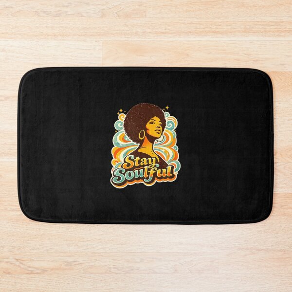 Item preview, Stay Soulful Retro Afro Portrait with Psychedelic Patterns designed and sold by ngan2614387.