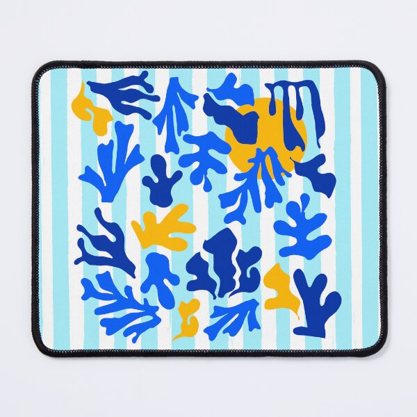 Item preview, Blue Stripes and Matisse Coastal Sunset Illustration designed and sold by MaiZephyr.
