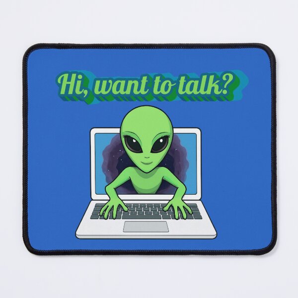 Item preview, Hi, Want to Talk? Alien Tee designed and sold by Aimetoi.