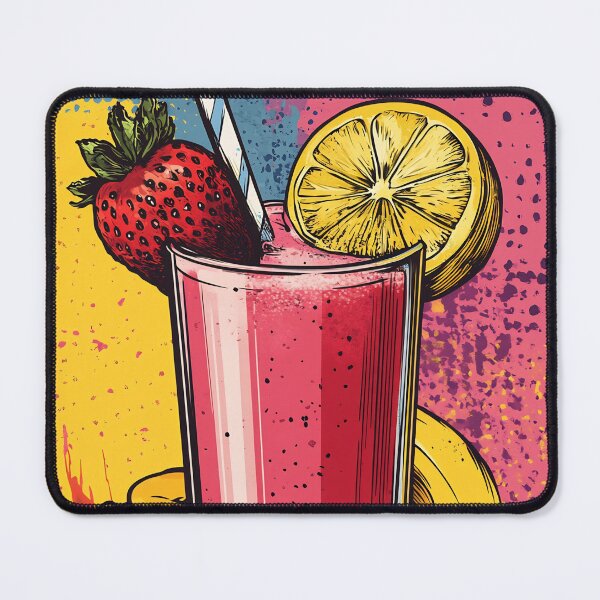 Item preview, Colorful Fruit Smoothie Art, Retro Pop Art Summer Drink Print designed and sold by daila70.