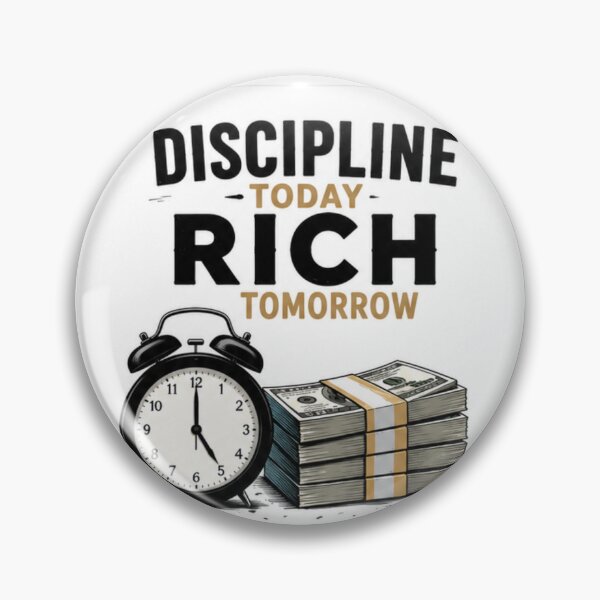 Item preview, Discipline Today Rich Tomorrow designed and sold by fadeinkstudio.