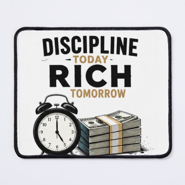 Item preview, Discipline Today Rich Tomorrow designed and sold by fadeinkstudio.