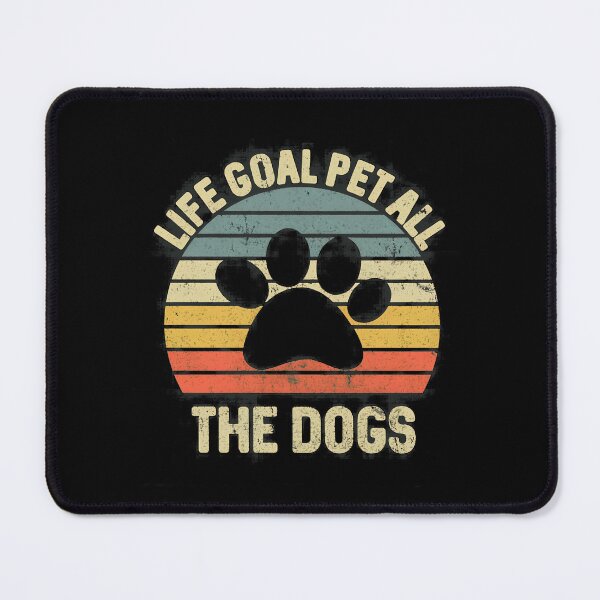 Item preview, Life Goal Pet All Dogs Paw Retro Sunset designed and sold by OlyvieArt.