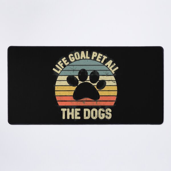Item preview, Life Goal Pet All Dogs Paw Retro Sunset designed and sold by OlyvieArt.