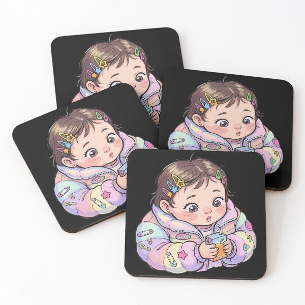 Item preview, Iridescent Puffer Jacket Toddler Portrait designed and sold by Emegan Print Art.