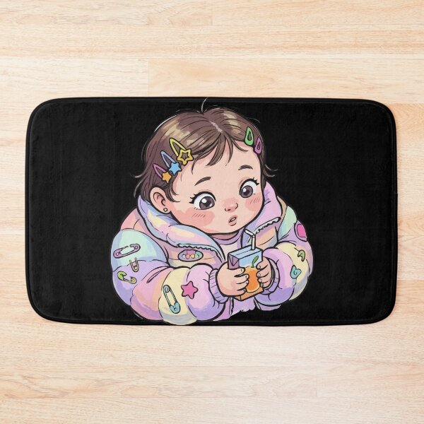 Item preview, Iridescent Puffer Jacket Toddler Portrait designed and sold by Emegan Print Art.