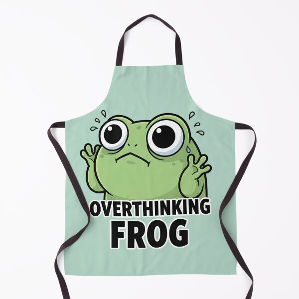 Item preview, Overthinking Frog Sticker – Relatable Anxiety Meme Gift designed and sold by ZyxDes.