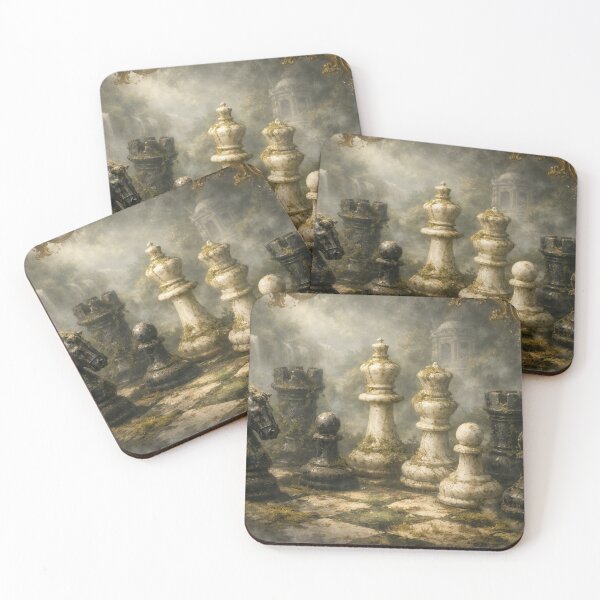 Item preview, A chessboard lies in the mist of a silent garden. designed and sold by Sigtrix.