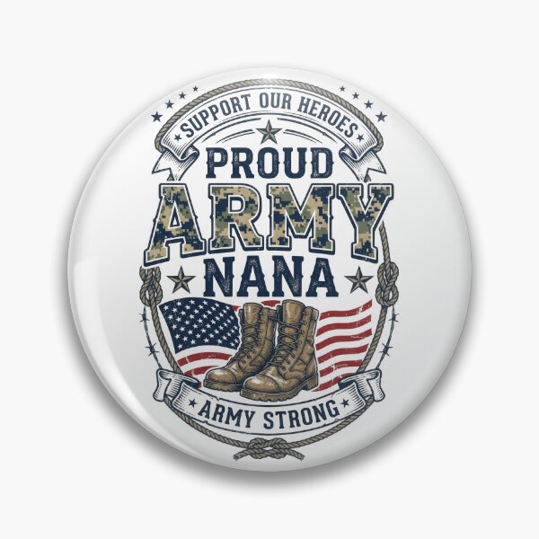 Item preview, Proud Army Nana – Patriotic Military Grandma Design designed and sold by PlumArtDesign.