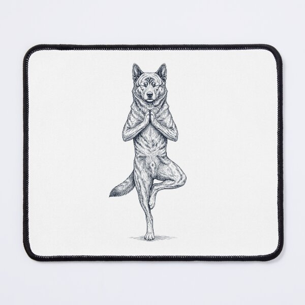Item preview, Vintage Kai Ken Yoga Tree Pose Dog Mom Lover designed and sold by TerryConnells.