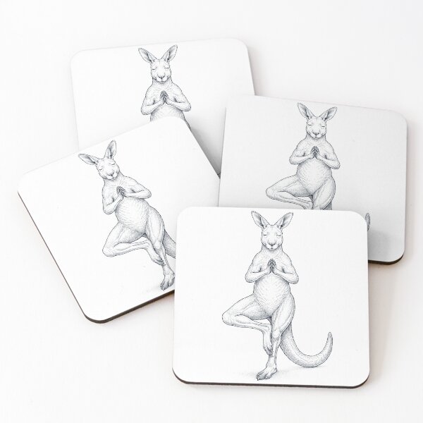 Item preview, Vintage Kangaroo Yoga Tree Pose Animal Lover designed and sold by TerryConnells.
