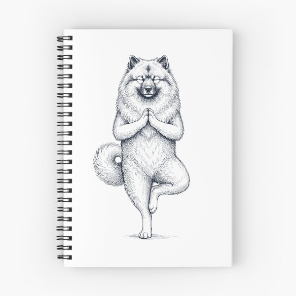 Item preview, Vintage Keeshond Yoga Tree Pose Dog Mom Lover designed and sold by TerryConnells.