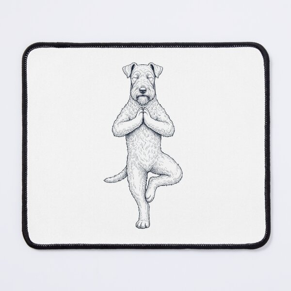 Item preview, Vintage Kerry Blue Terrier Yoga Tree Pose Dog Mom Lover designed and sold by TerryConnells.