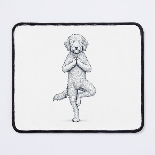 Item preview, Vintage Labradoodle Yoga Tree Pose Dog Mom Lover designed and sold by TerryConnells.