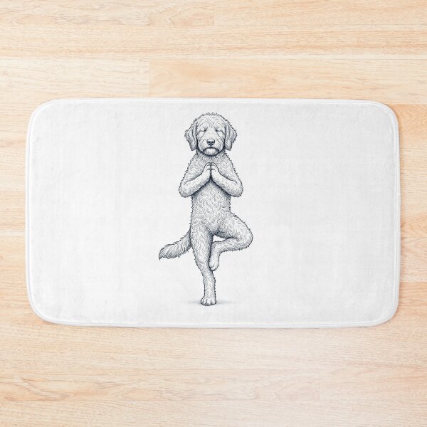 Item preview, Vintage Labradoodle Yoga Tree Pose Dog Mom Lover designed and sold by TerryConnells.