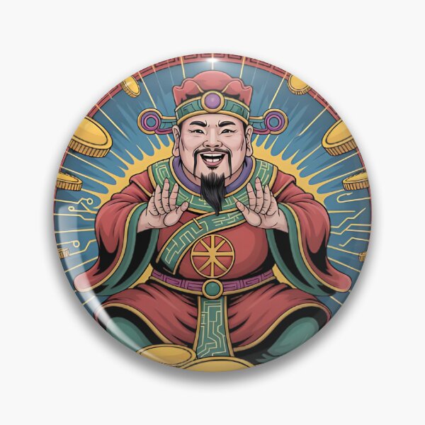 Item preview, Caishen Wealth God Gold Coins Abundance T-Shirt designed and sold by 无限丰富.