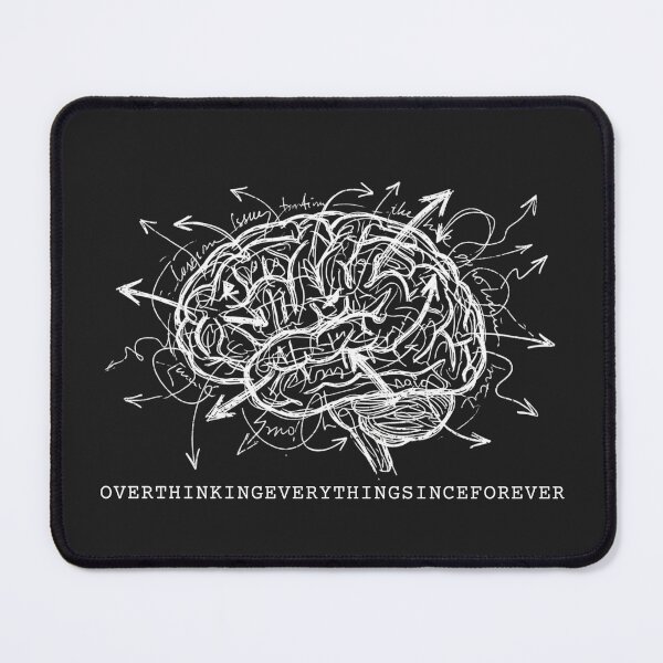 Item preview, Overthinking Everything- Anxiety Humor Tee designed and sold by Gohrin.co.