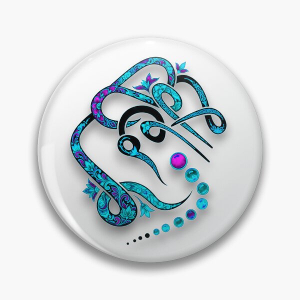 Item preview,  Ornate Floral Script with Glowing blue Accents designed and sold by blacK1982White.
