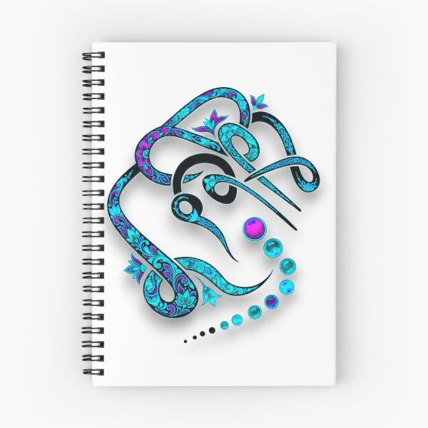 Item preview,  Ornate Floral Script with Glowing blue Accents designed and sold by blacK1982White.