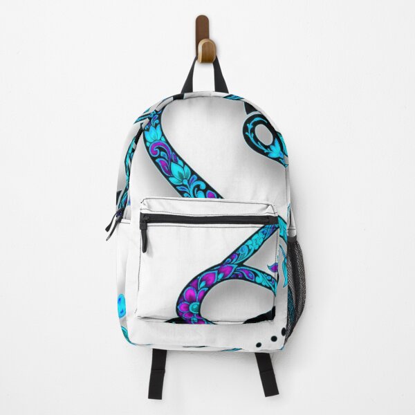 Item preview, Ornate Floral Script with Glowing blue Accents designed and sold by blacK1982White.