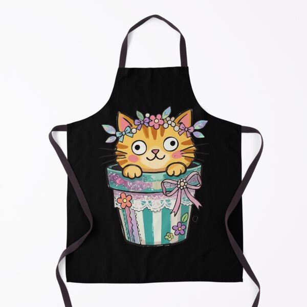 Item preview, Ginger Tabby Peeking from Ceramic Jar designed and sold by Emegan Print Art.