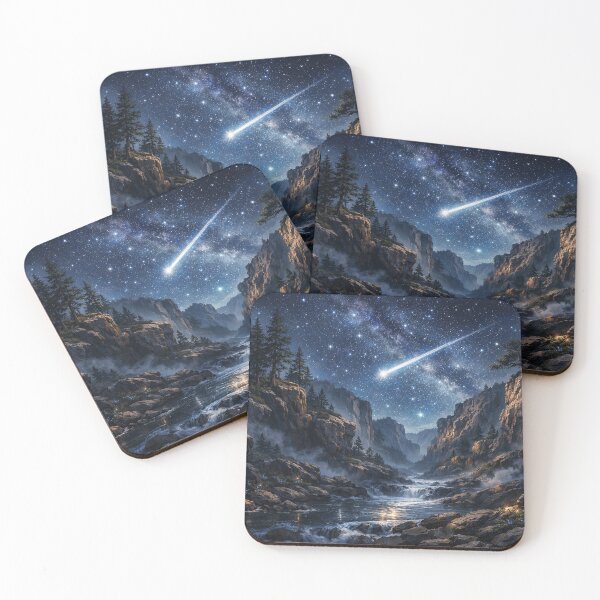 Item preview, Shooting star over rocky gorge designed and sold by Sigtrix.