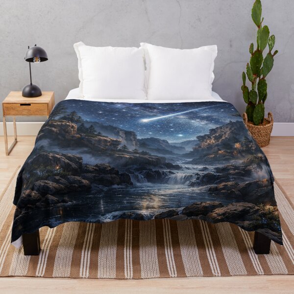 Item preview, Shooting star over rocky gorge designed and sold by Sigtrix.