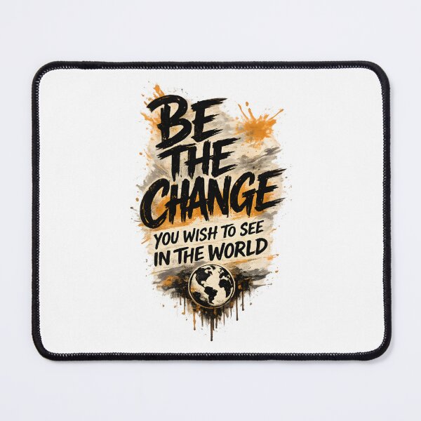 Item preview, Be The Change You Wish To See In The World T-Shirt | Motivational Typography Streetwear Graphic Design designed and sold by Divakar Fashion.