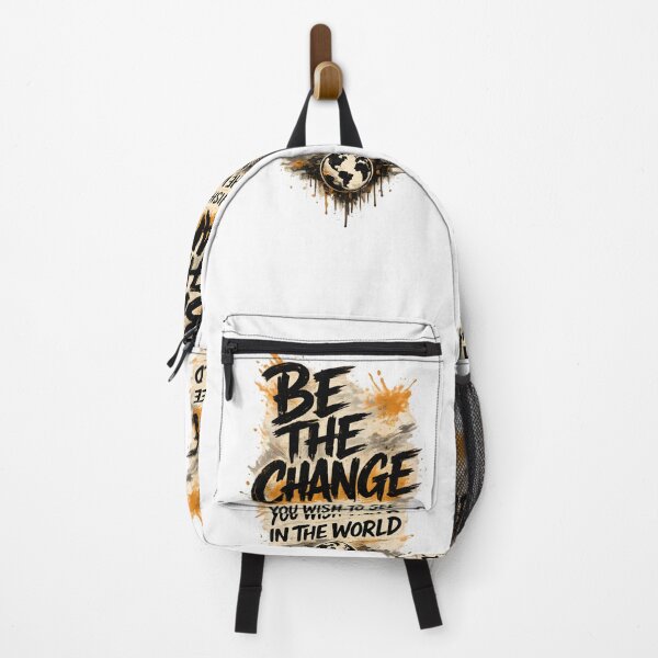 Item preview, Be The Change You Wish To See In The World T-Shirt | Motivational Typography Streetwear Graphic Design designed and sold by Divakar Fashion.