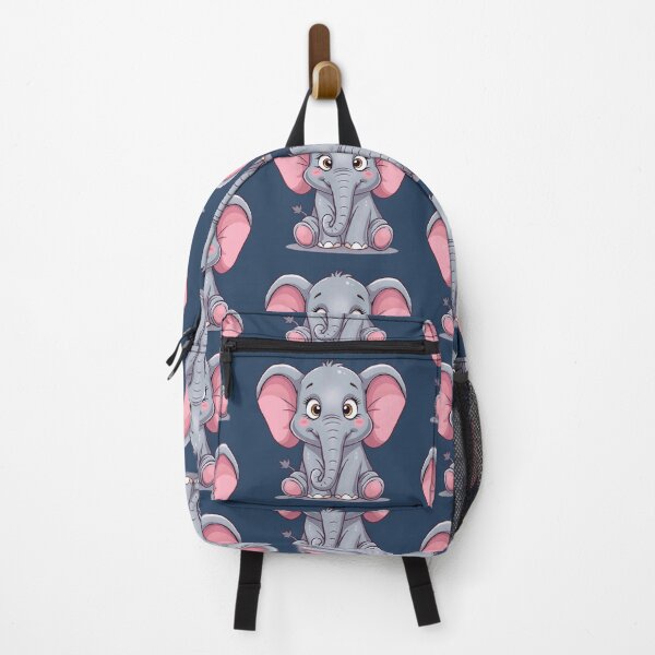 Item preview, A grey and pink elephant with big ears designed and sold by Art70shop.