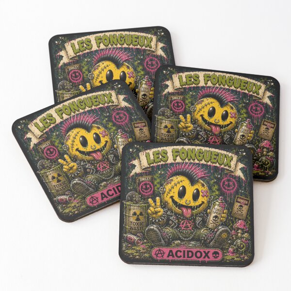 Item preview, Acidox Toxic Punk Smiley Street Art | Crados Punk Graffiti Character designed and sold by PLUSHIWORLDtm.