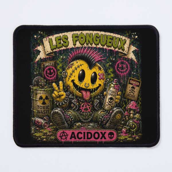 Item preview, Acidox Toxic Punk Smiley Street Art | Crados Punk Graffiti Character designed and sold by PLUSHIWORLDtm.