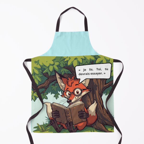 Item preview, A fox reading under a tree designed and sold by Art70shop.