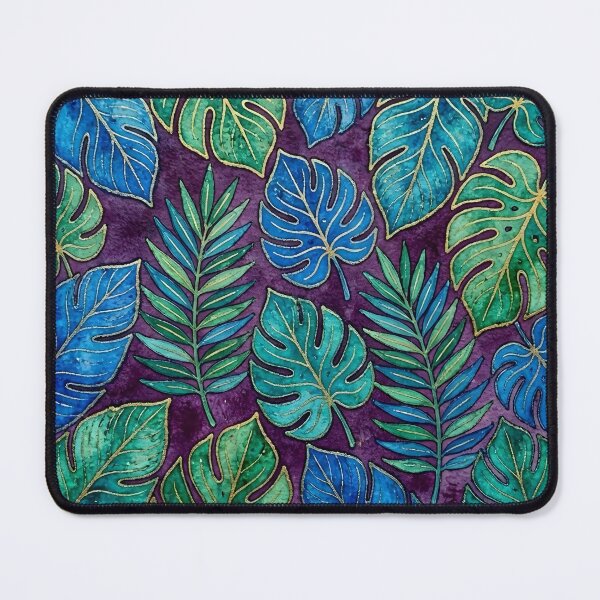 Item preview, Blue and Green Tropical Leaves designed and sold by GraphicsClub.