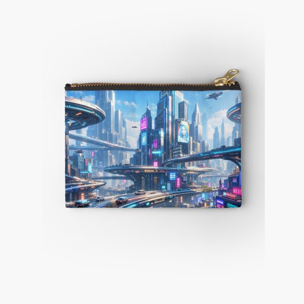 Item preview, Floating neon metropolis awakens designed and sold by Sigtrix.