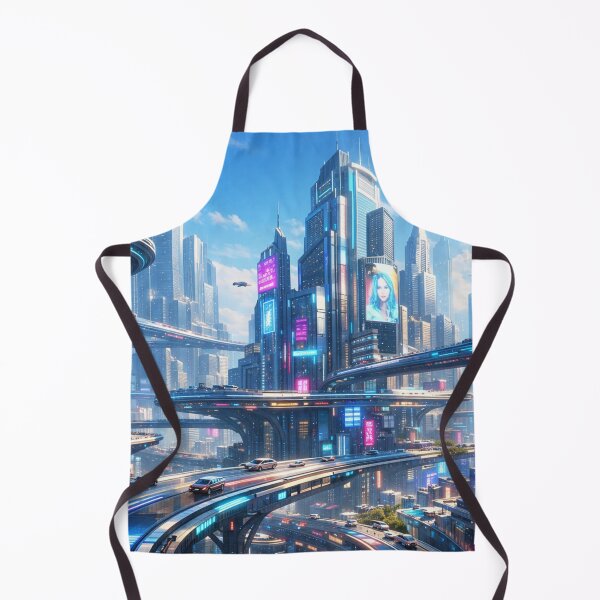 Item preview, Floating neon metropolis awakens designed and sold by Sigtrix.