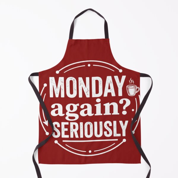 Item preview, Rustic White Lettering Monday Again Seriously designed and sold by MaafiaArtsThai.