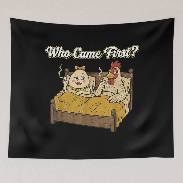 Item preview, Who Came First Funny Chicken Or Egg designed and sold by BareCrack.