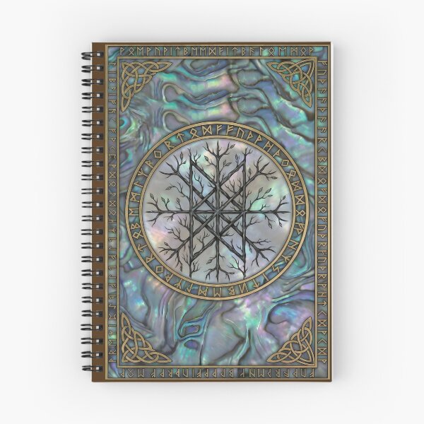 Item preview, The Wyrdweave: Iridescent Web of Wyrd & Elder Futhark Runes designed and sold by JacquiTaylorArt.