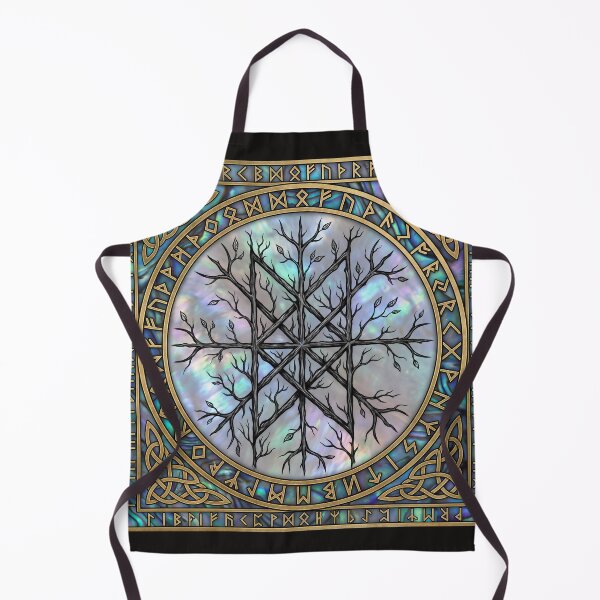 Item preview, The Wyrdweave: Iridescent Web of Wyrd & Elder Futhark Runes designed and sold by JacquiTaylorArt.