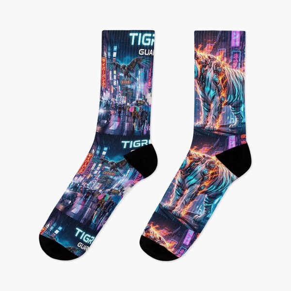 Item preview, Neon Tiger: Fire Guardian Neo Tokyo designed and sold by Neo Tokio.