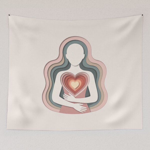 Item preview, Healing Heart Wall Art  designed and sold by TrendMorphic.