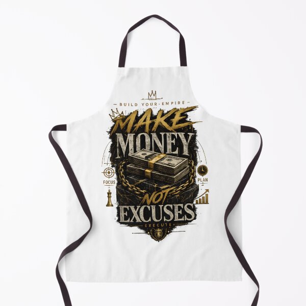 Item preview, Make Money Not Excuses T-Shirt | Hustle Mindset Luxury Streetwear Graphic Design designed and sold by Divakar Fashion.